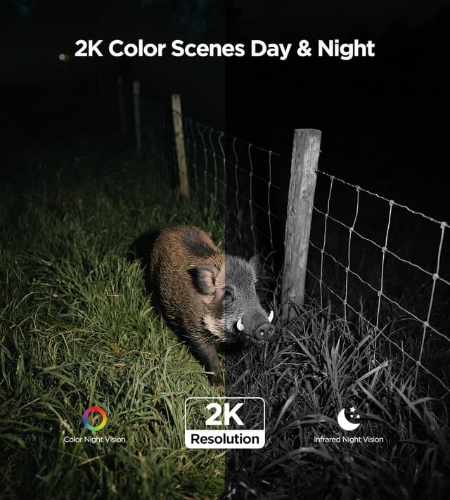 Thumbnail 4 de Überwachungskamera Außen 2K PTZ WLAN IP Kamera Schwarz