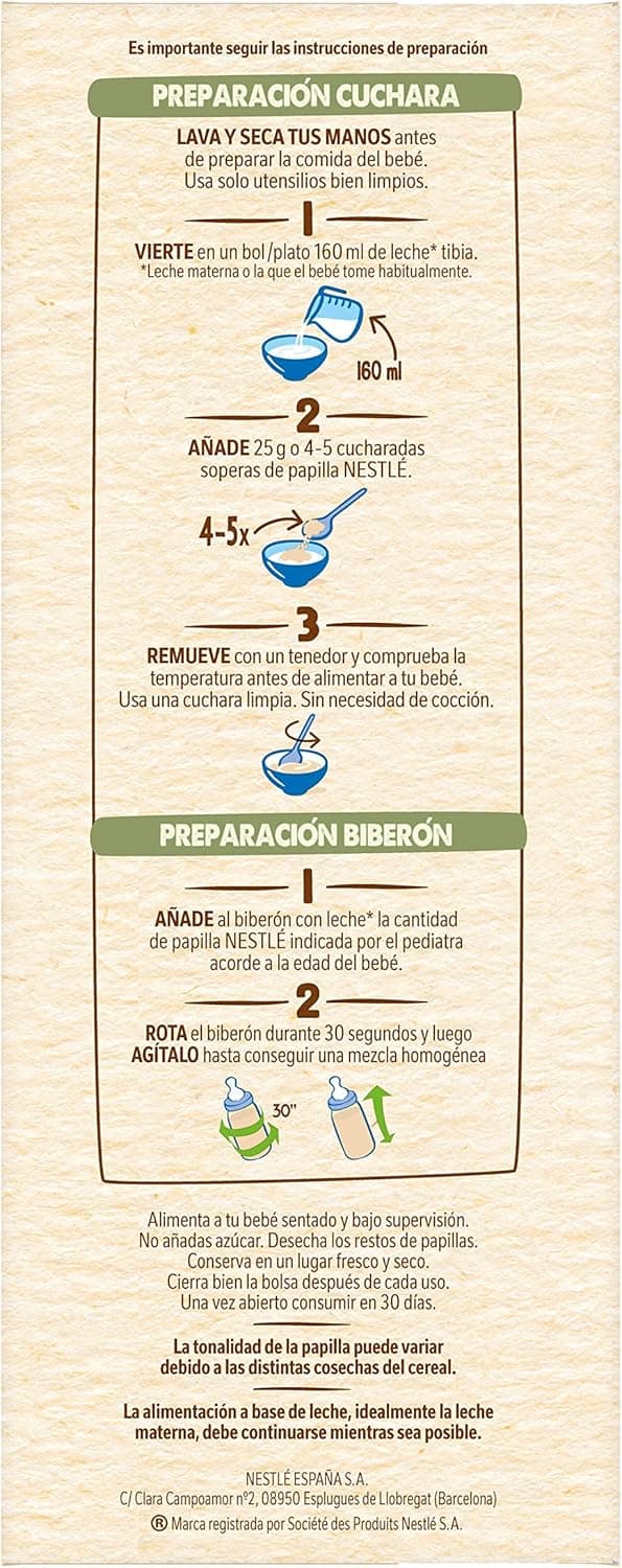 Thumbnail 4 de Nestlé Papilla 8 Cereales con Miel, Pack 8x725g 🍯