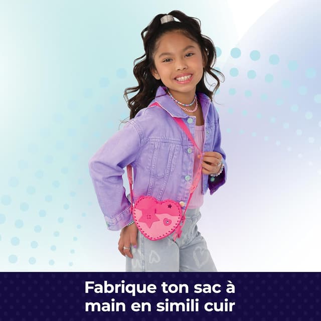 Detalle de Cool MAKER Kit Sac à main Sweetheart : créer un sac simili-cuir avec strass et charms