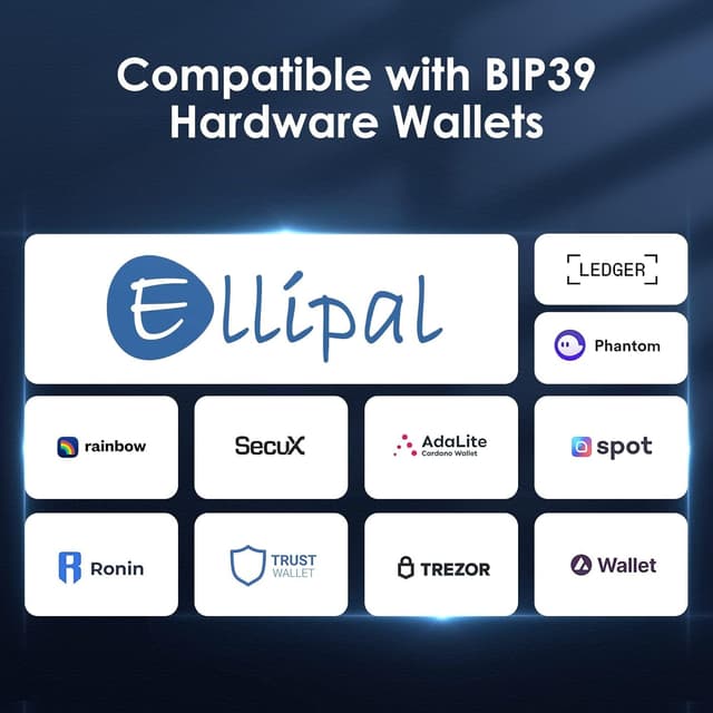 Thumbnail 5 de ELLIPAL Crypto Seed Phrase Storage 24 parole 🔒