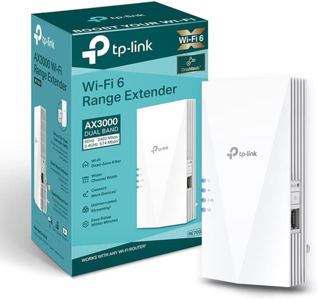 Imagen de TP-Link RE700X WiFi 6 extender, AX3000 en OfertitasTOP