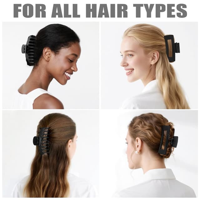 Thumbnail 4 de TOCESS 4.33 Inch Big Hair Claw Clip