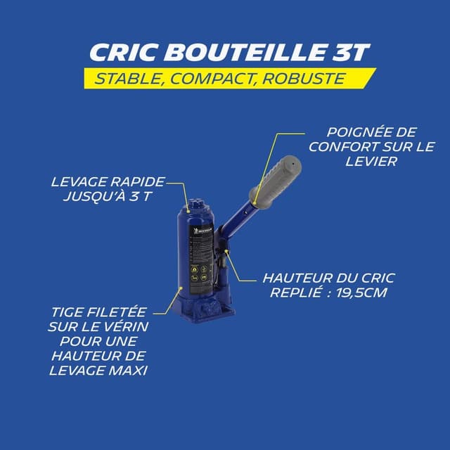 Detalle 2 de Cric hydraulique Michelin 3T pour levage