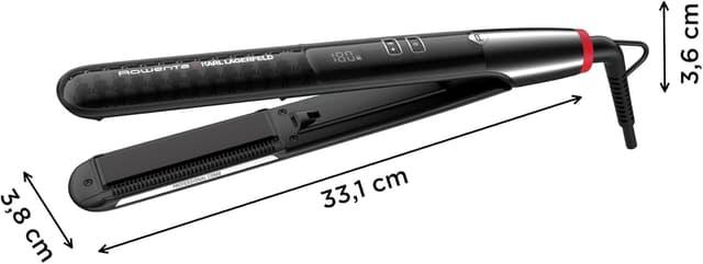 Detalle 2 de Rowenta x Karl Lagerfeld SF467L plancha 8 temperaturas