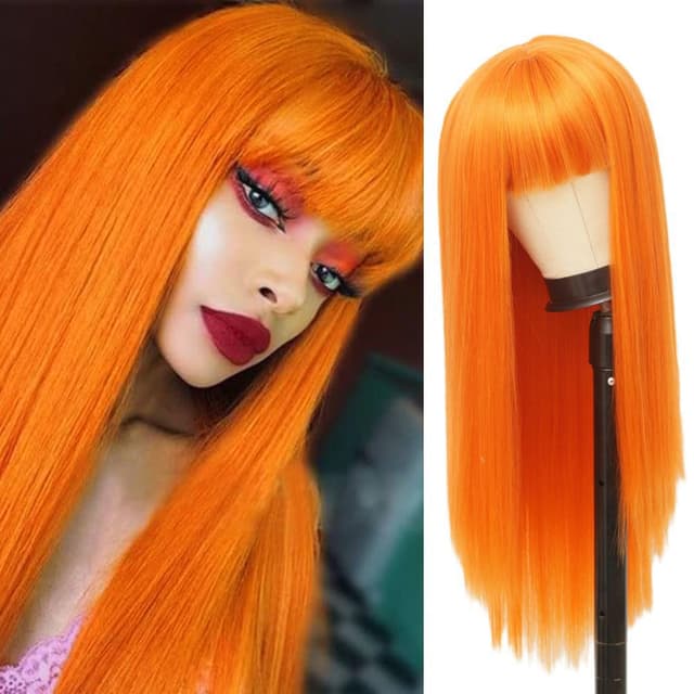 Thumbnail 6 de Salaibs Halb Grün Halb Schwarz Perücke 21–23" 🎭