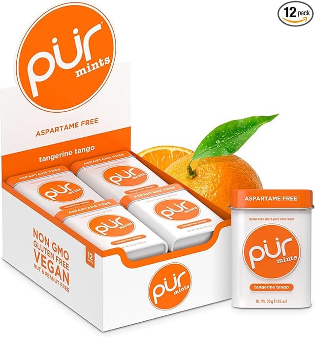 Imagen de PUR Mentas de Mandarina 🍊 Sin Aspartamo, 30 unidades en OfertitasTOP