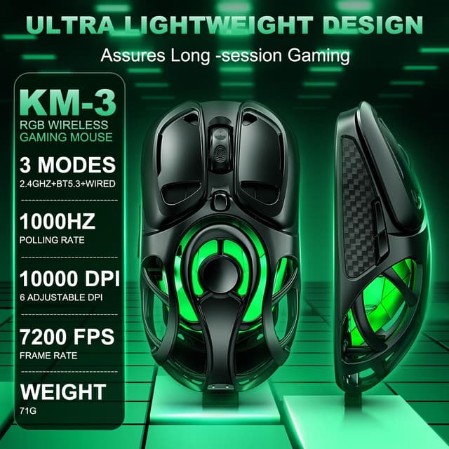 Thumbnail 1 de YPBDAN Wireless Gaming Mouse 10000 DPI