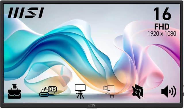 Detalle de MSI PRO MP165 E6 portable FHD IPS monitor 15.6