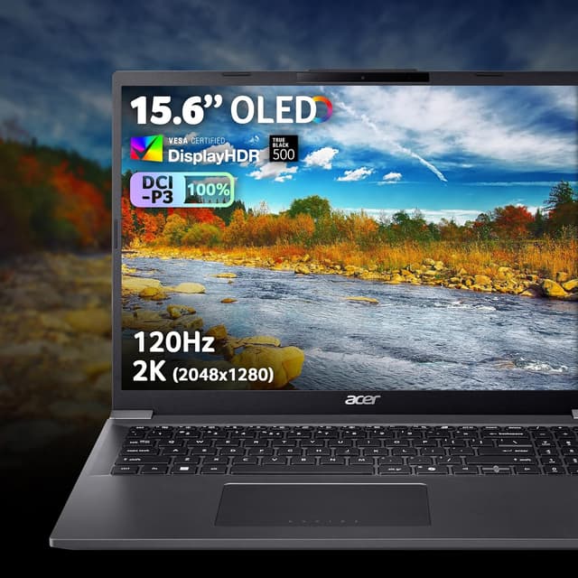 Detalle de Acer Aspire 16 A16-71GM laptop with Core Ultra 5, 16GB RAM, 1TB SSD and GeForce RTX 3050, 16" WUXGA, Windows 11 (Iron)