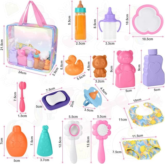 Thumbnail 1 de Aolso Conjunto accesorios muñeca 18 piezas