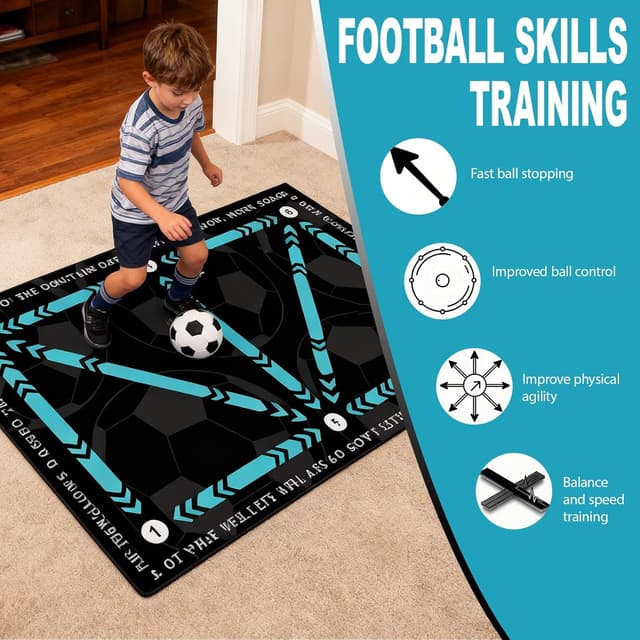 Detalle 1 de DEJIN football training mat 60×90cm skills