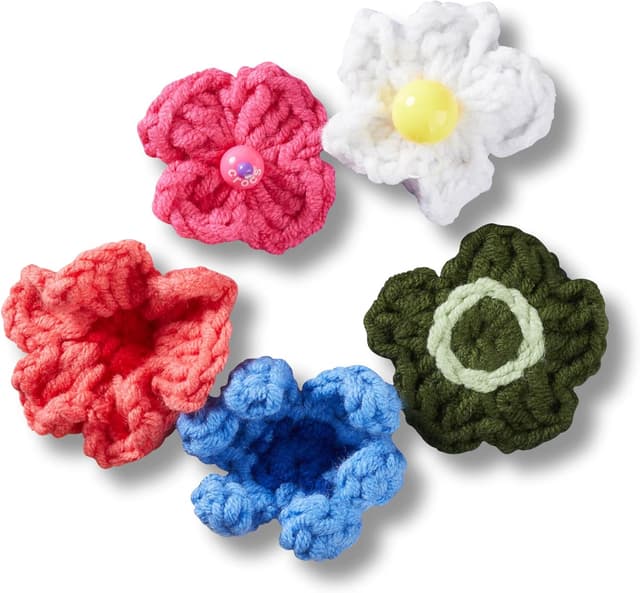 Detalle de Crocs Crochet Floral Mix (5) – Breloques multicolores, taille unique
