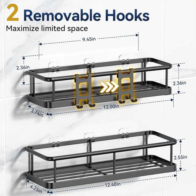 Thumbnail 1 de YASONIC Shower Caddy Adhesive 40 lb