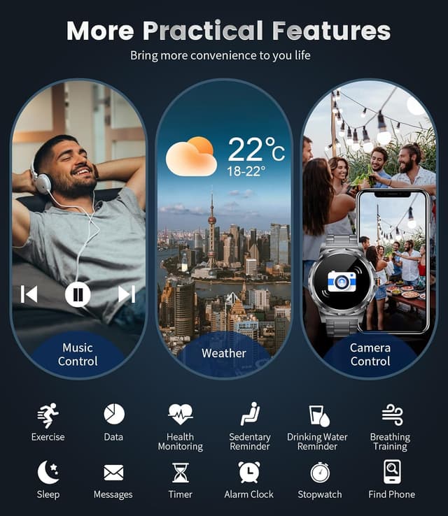 Thumbnail 6 de LIGE Answer/Make Calls 1.43 inch AMOLED smartwatch