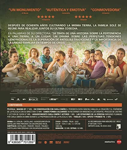 Detalle 2 de Alcarràs en Blu-ray (Karma Films) – una película premiada en formato para coleccionar