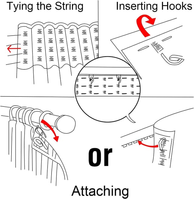 Detalle de H.Versailtex blackout curtains 90 x 72 inch