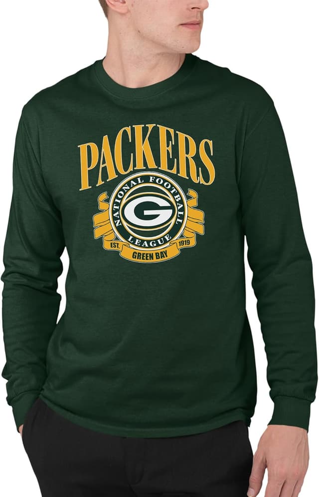 Detalle de Junk Food NFL Prep Officially Licensed Adult Long Sleeve Fan Tee for Men and Women