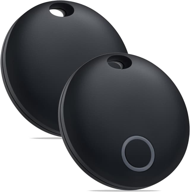 Detalle de Bestray Air Tracker Tags (lot de 2) : trackers intelligents étanches pour clés, sac et portefeuille via l’app Find My