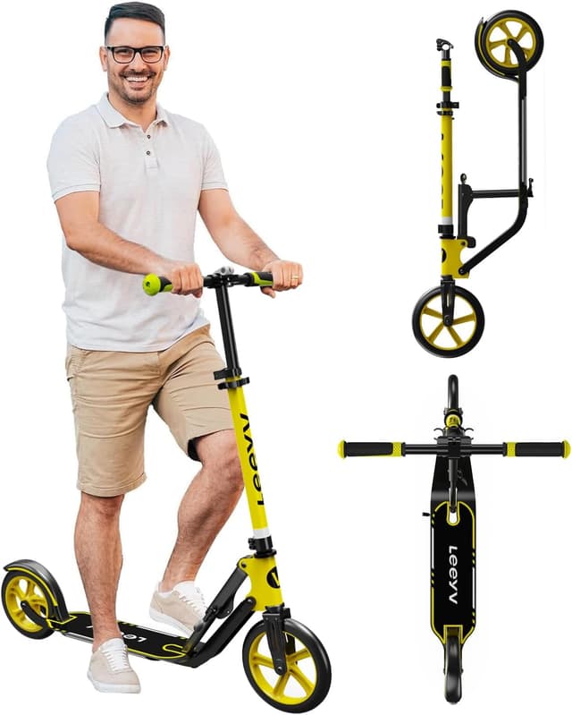 Thumbnail 6 de LEEYV Adult Scooter with Big Wheels