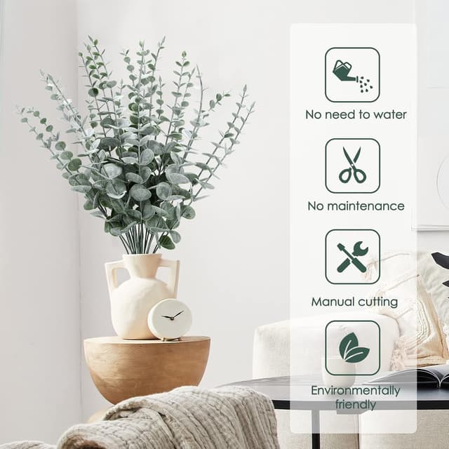 Detalle de Eucalyptus Artificial Stems 24-pack