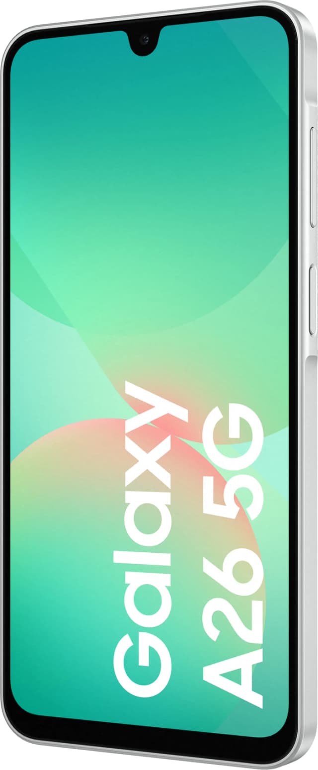 Thumbnail 20 de Samsung Galaxy A26 128 GB Weiß 5G – mit Ladegerät 25 W und Komplett-Zubehörset