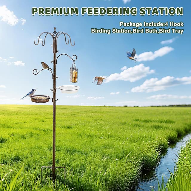 Detalle 1 de Urban Deco bird feeding station 93.9 inch