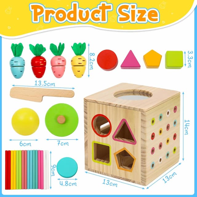 Thumbnail 6 de LZDMY Montessori Motorikwürfel 6 in 1