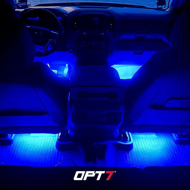Thumbnail 6 de OPT7 Aura Double Row Car LED Lights Interior Kit (6pc) with Wireless Remote, Multicolor & Sound-Active Ambient Lighting