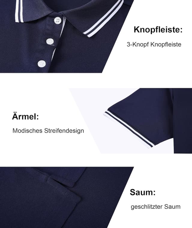 Detalle 2 de SPEEDRUN Polohemd Polo Shirt Herren Kurzarm