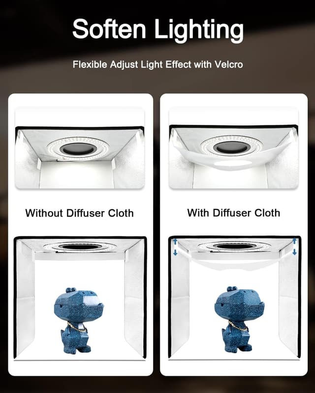 Thumbnail 4 de DUCLUS Fotobox 40×40 cm Fotostudio mit 160 LEDs