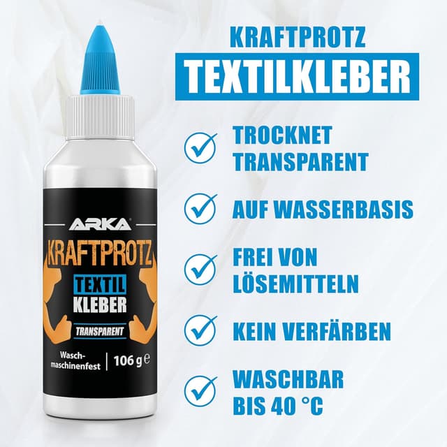 Detalle 2 de KRAFTPROTZ Textilkleber 105 g für Textilreparatur