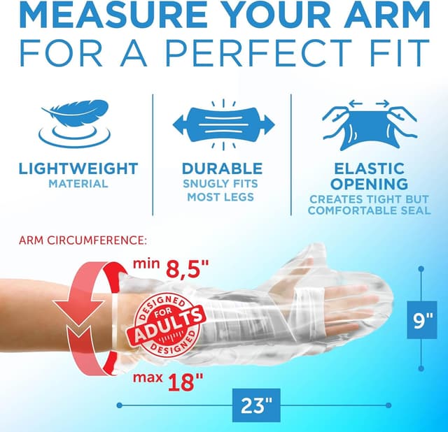 Thumbnail 2 de 100% Waterproof Arm Cover 23in for Shower