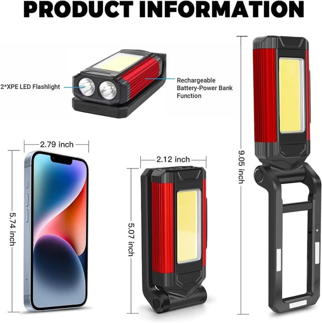 Detalle 2 de Taschenlampe Mit Magnet 1100 Lumen
