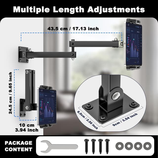 Thumbnail 2 de Nakelulu Tablet Wall Mount Holder 43 cm arm