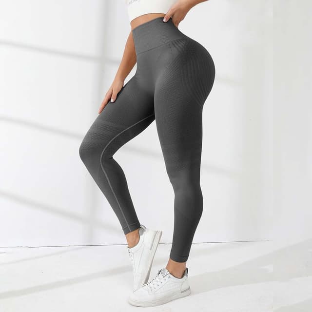 Detalle 2 de SLNLUYK Leggings 3D anticellulite da donna con compressione graduata e effetto push up