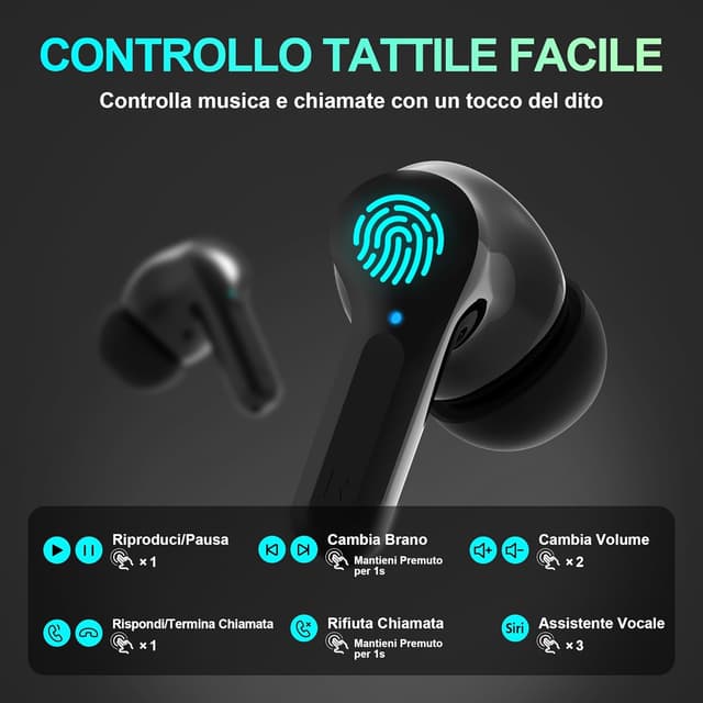 Thumbnail 5 de Auricolari Bluetooth 5.3 Hi-Fi