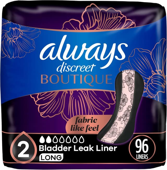 Imagen de Always Discreet Boutique Incontinence Panty Liners 96 count en OfertitasTOP