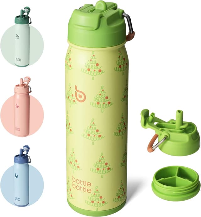 Detalle de BOTTLE BOTTLE 24 oz stainless steel sports water bottle 🚰