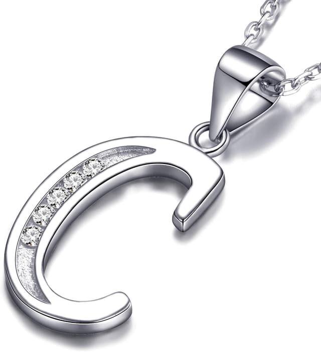 Detalle 2 de MASADA Collana Argento 925 con Ciondolo Iniziale 46 cm