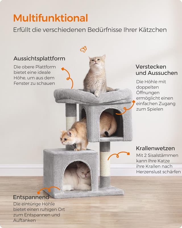 Detalle 2 de Feandrea PCT611W01 67 cm Kratzbaum 🐱