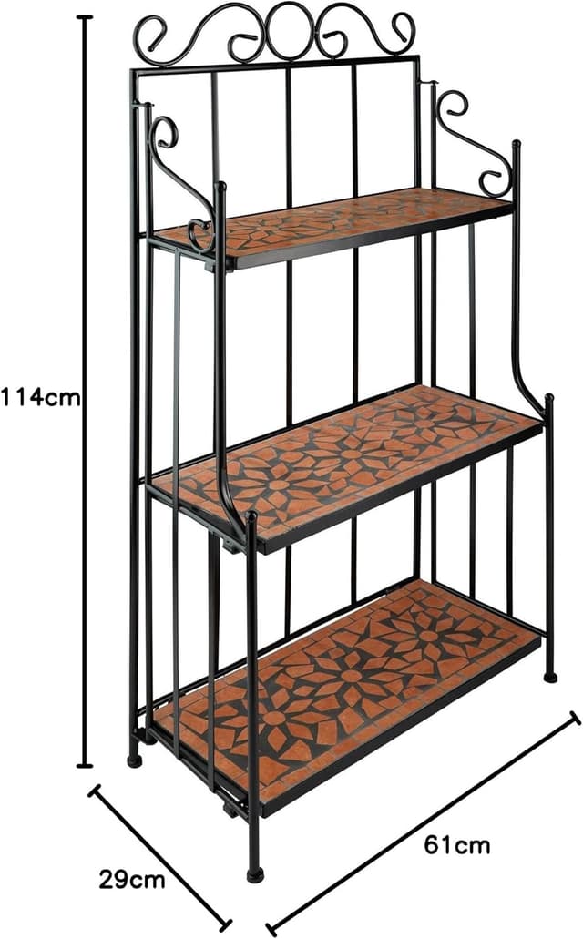 Thumbnail 1 de TecTake Estantería de Metal Mosaico 114 cm