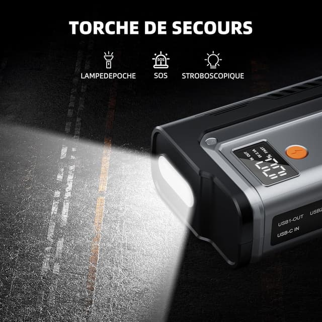 Detalle 2 de DYEETIC Booster batterie voiture 7000A
