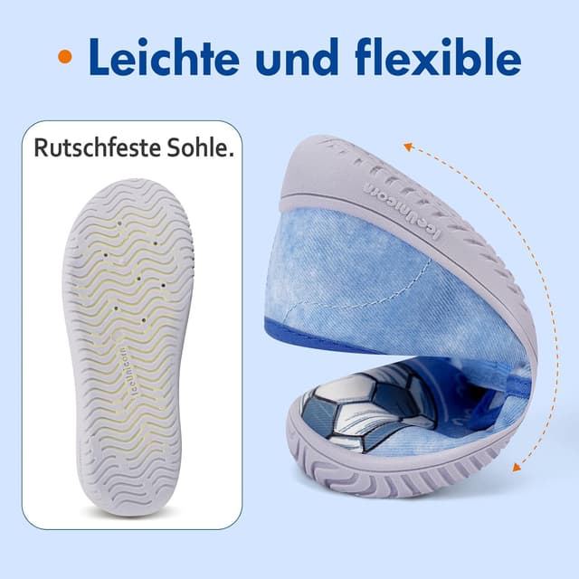 Detalle 1 de IceUnicorn Kinder-Hausschuhe mit Klett