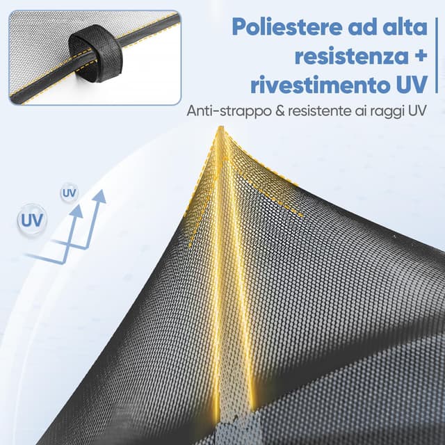 Thumbnail 6 de Zanzariera Sekey per gazebo 3 x 3 m, con cerniera e cinturini