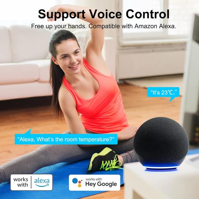 Thumbnail 4 de Termometro igrometro Wi‑Fi smart per temperatura e umidità 📟