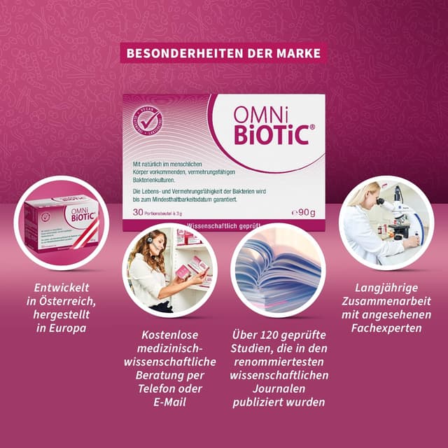Detalle 2 de OMNi BiOTiC SR-9 Kids Direkt-Sticks (28 Stück) mit Pfirsich-Geschmack – vegan, glutenfrei, laktosefrei