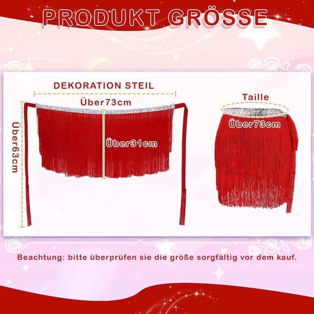 Thumbnail 3 de MUNAFIE Fransen Rock Pailletten