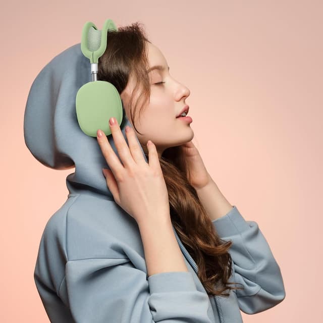 Thumbnail 6 de Ainiv silicone case covers for AirPods Max (green) – headband, ear pads & ear cup protection