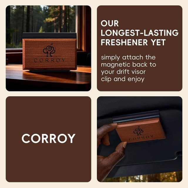 Thumbnail 4 de CORROY Car Air Freshener 25-Day Vent Clip