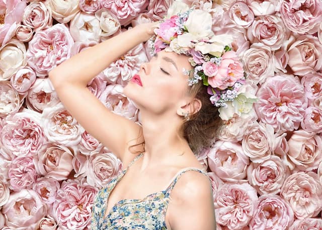 Thumbnail 2 de BINQOO 7x5ft 3D Pink Floral Backdrop